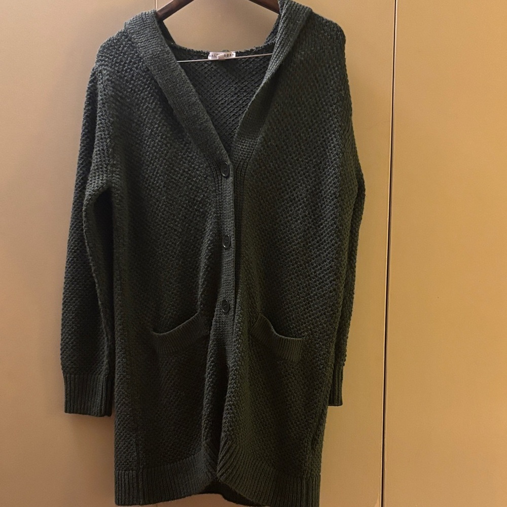 Baltic Born Soft Elektra Hooded Cardigan Green XS